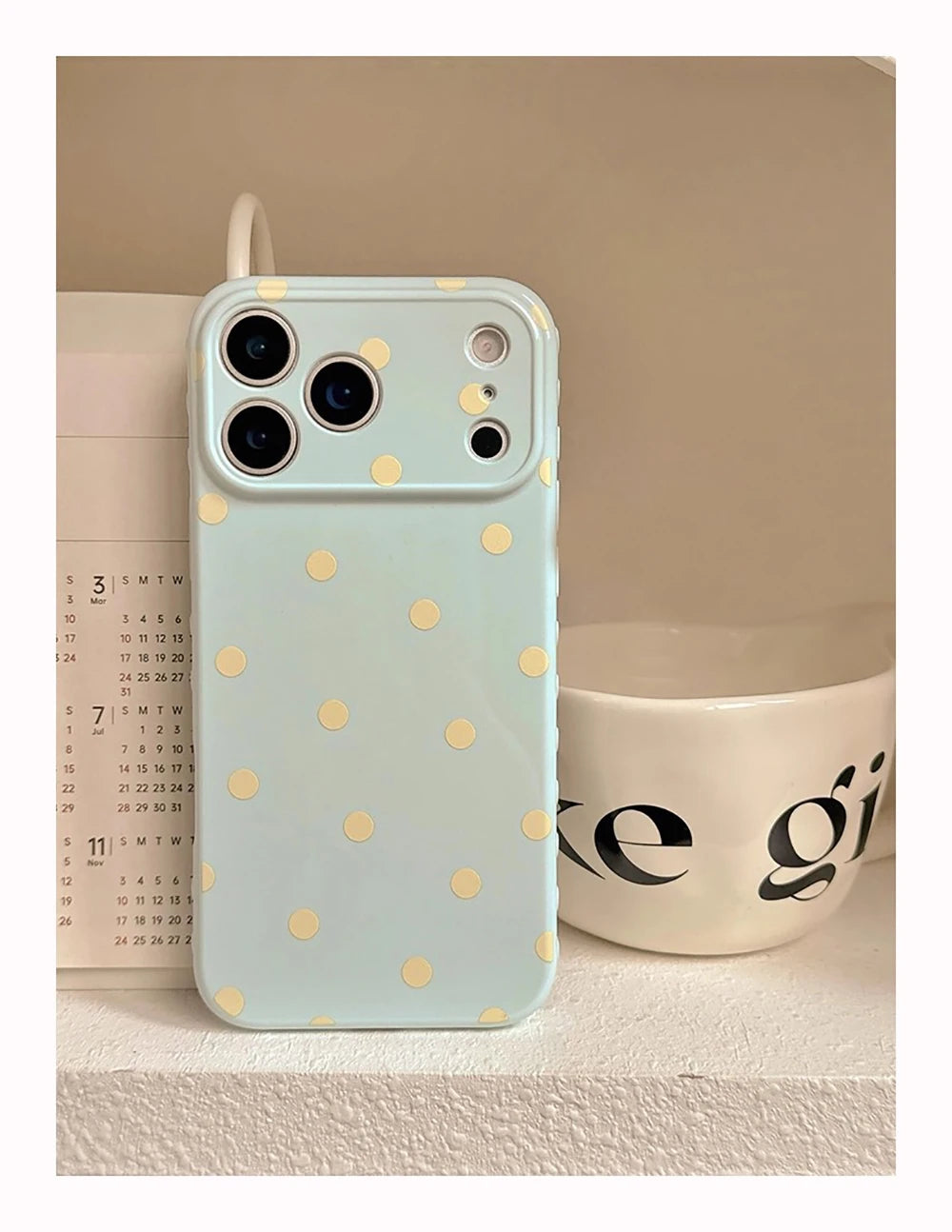 Lovely Polka Dot Cute Soft Phone Case for IPhone Phone Protective Back Cover Case