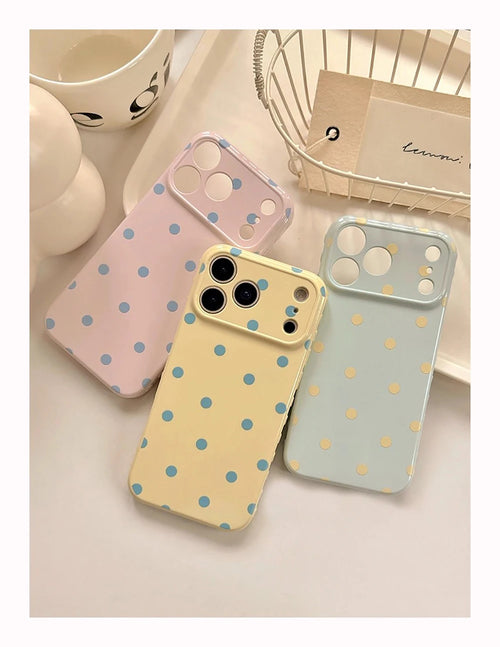 Lovely Polka Dot Cute Soft Phone Case for IPhone Phone Protective Back Cover Case